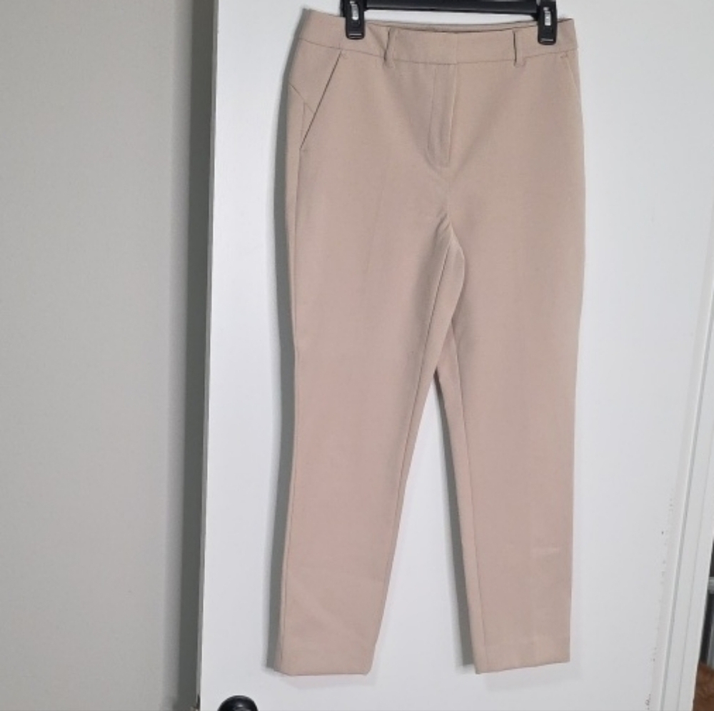 White House Black Market Beige Straight Leg Pants - Picture 1 of 6